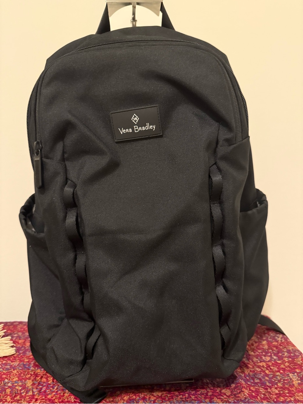 Vera Bradley Black Men's Backpack with Side Pockets